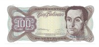 Банкнота 100 боливаров. 1992 год. Венесуэла. UNC.  
