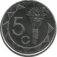 Намибия. Монета 5 центов. 2015 год. UNC.   