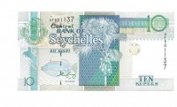 Сейшельские острова.  Банкнота 10  рупий. 1998 год.  UNC.   